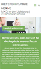 Mobile Screenshot of kieferchirurgie-herne.de