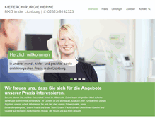 Tablet Screenshot of kieferchirurgie-herne.de